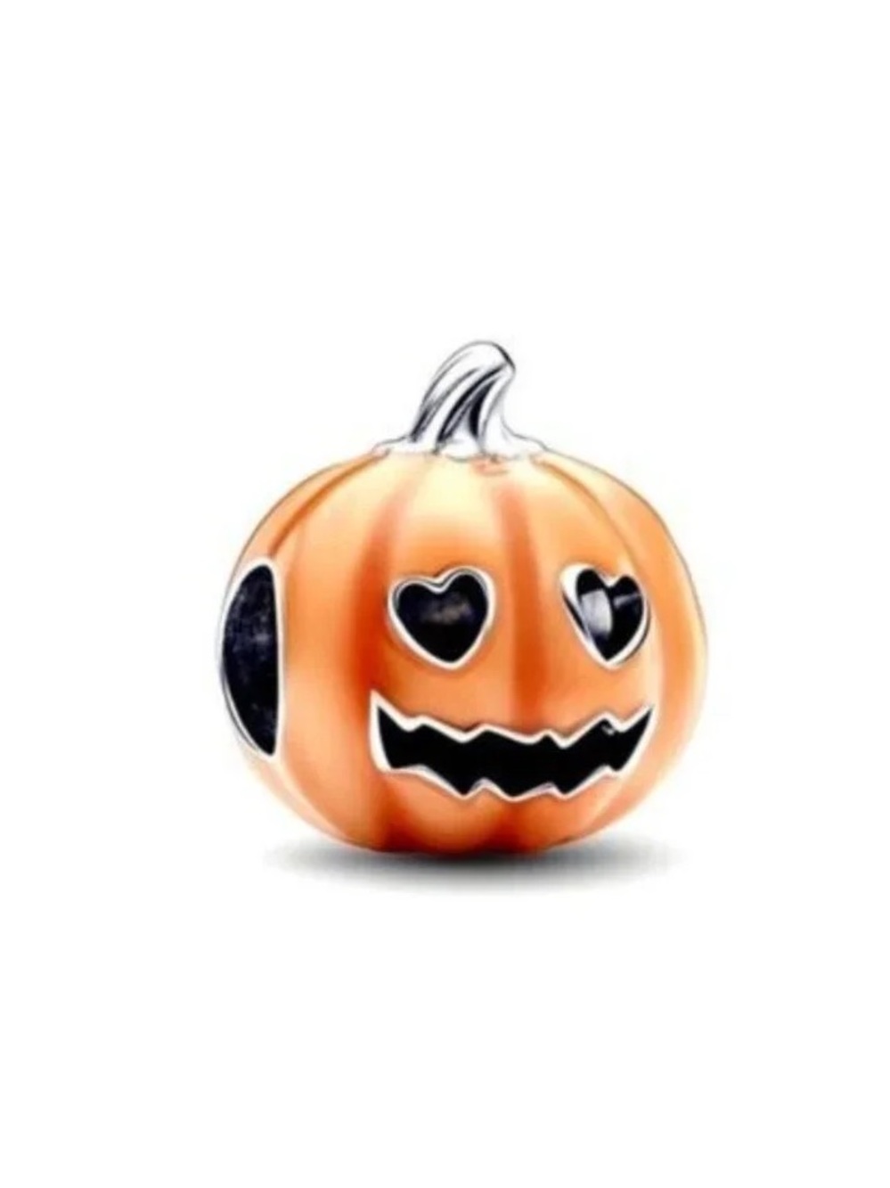 Pandora Orange Jack-O'-Lantern Pumpkin Charm
